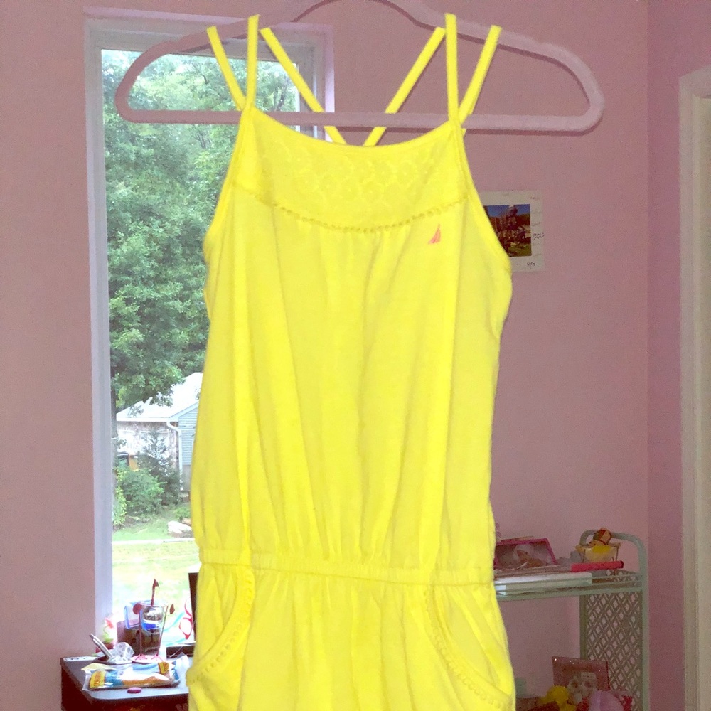 yellow nautica romper